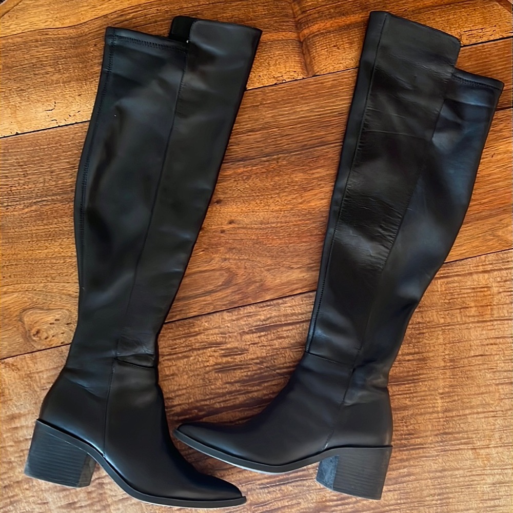 Steve Madden Allix leather over the knee boot